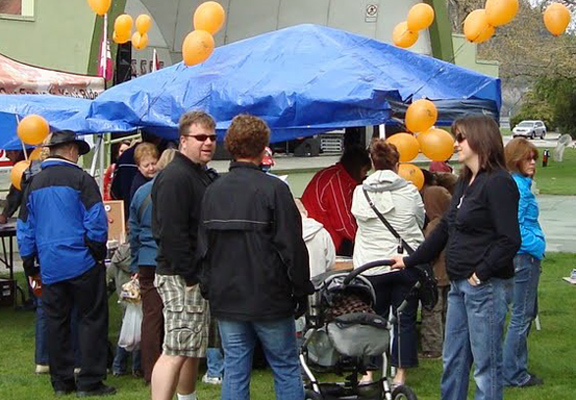 Photo of PSAC kids' crafts booth